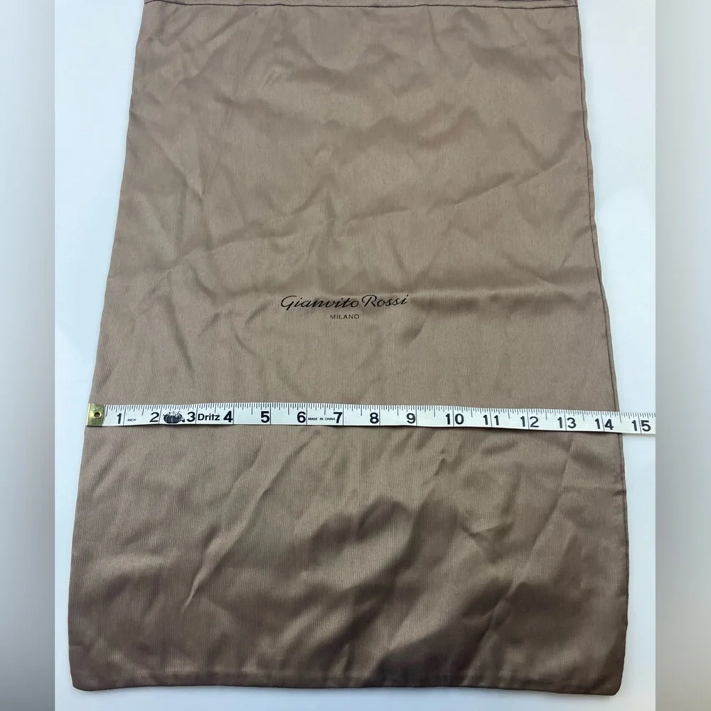 Gianvito Rossi Taupe Drawstring Shoe Dust Bags - Pair N275-48